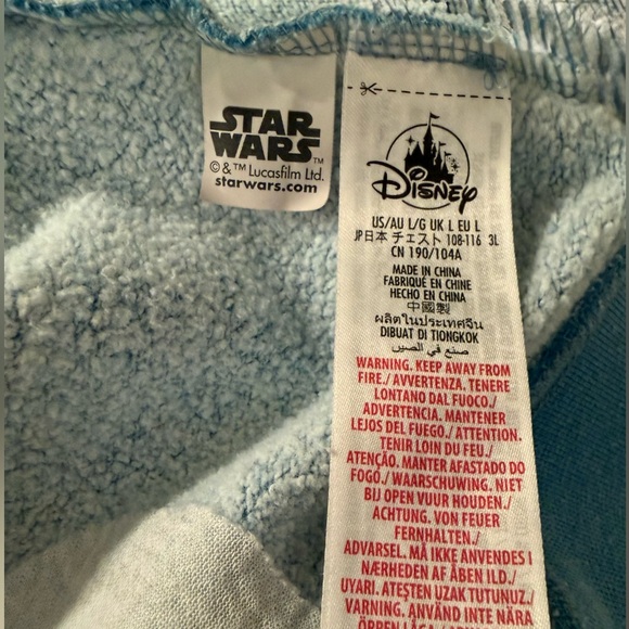 Disneyland Sweatshirt Embroidered Icons Characters Limited Edition Blue Large - Picture 10 of 10